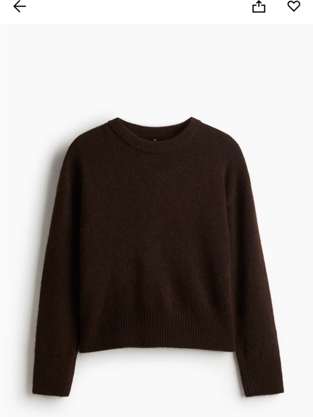 H&M Dark Brown Knit Sweater - Picture 2 of 3